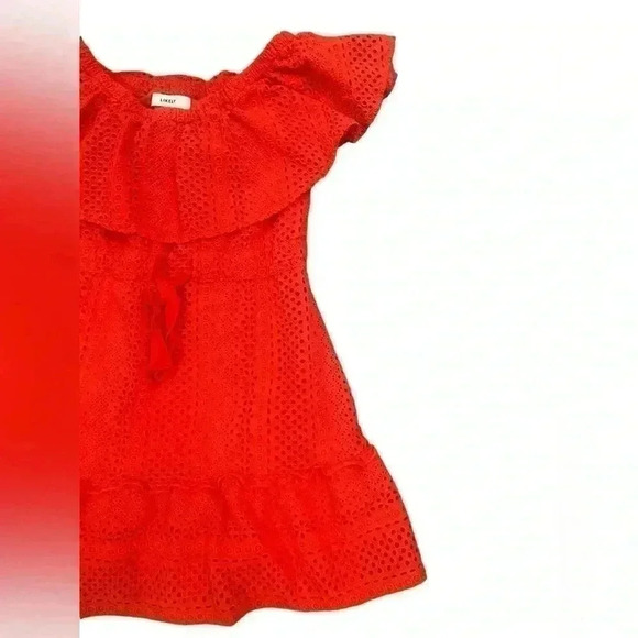 Likely Red Off the Shoulder Dress, Size 4 - Picture 5 of 10